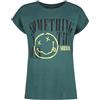 Nirvana Something in The Way Donna T-Shirt Blu S 100% Cotone Regular