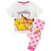 Pokémon Pigiama Pikachu e Eevee con Increspature, Pigiama Lungo o Corto 11-12 Anni
