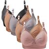 SAUTRV Reggiseni multipack da donna, senza stiratura, reggiseni per tutti i giorni senza imbottitura, taglie grandi, comfort, reggiseno senza fili, reggiseni sportivi, alta resistenza agli urti
