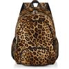 Mexpekil Zaino per la scuola per bambini con stampa leopardata retrò per ragazzi ragazze bambini zaini per laptop borsa libro zaino casual zaino per donne uomini
