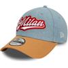 New Era 9Forty - Berretto in denim AC Milan, blu cielo, Taglia unica