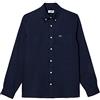 Lacoste-Men S L/S Woven SHIRT-CH5692-00, Blu Navy, L/XL - 43