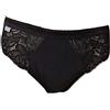 Playtex Slip Donna Vita Alta Confezione 3 Pezzi in Cotone Colore Nero TG 3 Art.P00BS