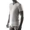 CAGI 3 T-Shirt Scollo a Punta Lana e Cotone Mezza Manica Art.5329 (6, Bianco)