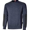 Siry Work U.Power Felpa Girocollo Modello RYKE 70% Cotone 30% Poliestere Peso 310 gr/m2 con Rinforzi ANTIUSURA (XL, Deep Blue)
