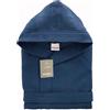 ZUCCHI SOLOTUO ACCAPPATOIO NIDO D'APE UOMO DONNA ZUCCHI SOLOTUO CON CAPPUCCIO TAGLIA XXL 58 / 60 BLU PURO COTONE PIQUET