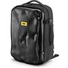 CRASH BAGGAGE Iconic Backpack | Zaino Multitasche con Guscio Rigido e Protettivo Design Ammaccato Porta Laptop e Tablet Schienale Ergonomico Maniglia Esterna e Laterale (46x32x20 cm) Black