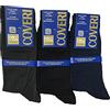 Enrico Coveri 6 Paia Calze Corte Uomo in Cotone Colori Assortiti