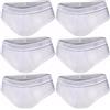 Generico 6 Slip e Boxer Uomo in Cotone BIELASTICO con Elastico PARLATO (IT, Testo, 3XL, Regular, Regular, Nero)