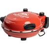 Melchioni Family | Forno Pizza Elettrico in 5 Minuti, BELLANAPOLI, Piatto in Pietra Refrattaria Removibile, Doppio Termostato, 1200W, Diametro 31cm, Temperatura fino 380°, Timer