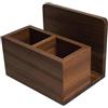 predolo Portaposate con Porta Tovaglioli, Due in Uno Porta Posate in Legno, Organizer Posate per Tovaglioli per Ufficio, Portatovaglioli da Tavolo per Tavoli da Cucina, Ristorante e Bar