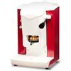 FABER COFFEE MACHINES | Modello Slot Plast | Macchina caffe a cialde ese 44mm | Colore Borgogna plastiche Bianco | Pressacialda in ottone