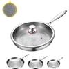 Generic Titanium Hammered Pan Pro Con Coperchio, Padella Antiaderente Nutri Pan In Titanio, Antigraffio, 2025 Ultra Durable Pure, Antiaderente Resistente, Riscaldamento Uniforme, Per Cucinare (XL)