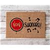 Social crazy Tappeto zerbino personalizzato - Non Suonare - cocco naturale ideale per ingressi (Cocco Naturale, 60x40 cm)
