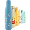QUY CUP Borraccia Termica in Acciaio Inox da 500/700 ml con Chiusura Ermetica - Thermo Bottiglia Snoopy - Design Italiano in vasto assortimento di Fantasie per rendere Allegra ogni tua giornata