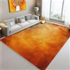 Generic Tappeto Salotto 140 x 200 cm, Astratto Ruggine Screziato Blocchi di colore Tema Antiscivolo Lavabile - Tappeti Camera da Letto Grande Morbido, Arancione-Giallo Flanella Tappeto