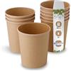 BIOZOYG Bicchieri di Cartone Kraft per Alimenti Bicchieri Bio marroni I Bicchieri compostabili Tazza da Asporto Coppe Gelato Carta I 25 Bicchieri Monouso biodegradabili 800ml