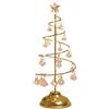 susiodeu La piccola lampada romantica di cristallo dell'albero di Natale illumina il regalo di festa dell'ornamento delle lampade decorative alla moda delicate, Oro