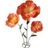 Baoblaze Fiori Giganti per Decorazioni Nuziali con Base in Piedi, Eleganti Festoni Floreali Decorativi per Feste Nuziali, Decorazioni per Il Soggiorno, Arancione Chiaro