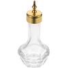 HEMOTON Boccetta Bitter Vintage Giapponese da 30ml in Vetro, Oro | Dosaggio Controllato, Tappo e Chiusura in Vetro, per Casa e Cocktail, Motivo Elegante