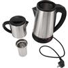 Culnflun Set di bollitore turco elettrico 1L e 2L in acciaio inossidabile in acciaio inossidabile e teiera a doppio cooker T -cooker Set per a casa a casa