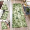 QQrunner Tappeto per corridoio, antiscivolo, colore verde scuro, 1'6 x 3,3 cm, lavabile per la casa, per cucina, corridoio, soggiorno, porta con retro in gomma, larghezza 40-120 cm