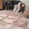 Paco Home Tappeto Salotto Pelo Corto Monocolore Moderna Forma Di Pelliccia Finta Morbida, Dimensione:70x200 cm Forma di pelliccia, Colore:Rosa