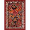 SpazioTessile Tappeti Orientali Antichi Antiscivolo Riproduzioni Shirvan e Bakhtiari Arancio (Bakhtiari, 108x154)