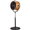 Dimensione Elettronica S.R.L. Ventilatore a piantana tubolare in metallo Zephir ZDM35P ad alta efficenza diametro 35 cm arancio nero