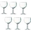 COSE DA CASA Set 6 Bicchieri Ballon Vetro Trasparente 22,4cl Per Caffè Latte Spumanti Liquori Cocktail e Vini