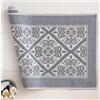 Generico Tappeto Sardo Art. Giglio Linea Oro Artigianale con Certificazione Oeko-Tex - Stile Tradizionale ed Ecologico - Lavabile e Resistente (Grigio, 80x150)