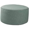 perfk Pouf Rotondo Poggiapiedi Portaoggetti Sgabello Fodere Elastiche per Pouf, Lavabile in Lavatrice (grande, 58-65 Cm), Verde