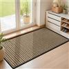 LEKEEPGO Zerbino Ingresso Interno 60x120cm, Tappeto Ingresso Interno Antiscivolo, Tappeti Lavabile, Tappetino Assorbente per Casa Porta, Entrata, Corridoio, Nero