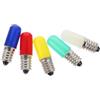 Gatuida Lampadine LED Colorate E14 1.5w Confezione da 5 Pezzi Angolo di Fascio 360° in Plastica per Illuminazione da Giardino e Barbecue Portatile