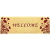 Casa Service SOGLIA Zerbino Cocco Naturale Rettangolare 40x120 cm Fondo Gomma PVC per ingresso Resistente Lavabile Antiscivolo (Welcome Red)