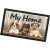 emmevi Zerbino Ingresso 40x70 Asciugapassi Casa Tappeto Antiscivolo Cani mod.FORMAT PRINT RETTANGOLARE (C)