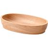 Kbnuetyg Vassoio in legno a forma di barca, vintage, rustico, in legno massiccio, a forma di barca con finitura liscia lucida | per panini, salse, caramelle, pasti, frutta, frutti di