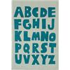 RugVista Alphabet, Tappeto per bambini, Moderni Bambini, 100 x 160 cm, Rettangolare, Pelo corto, Cameretta, Lavabile in lavatrice, Senza sostanze chimiche pericolose, Chiaro Verde /