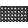 4All Zerbino in gomma con fori di drenaggio, effetto ferro battuto, lavabile, comodo, per ufficio, casa o roulotte, ingresso, porta sul retro, patio o giardino, 100 x 50 cm