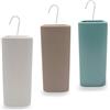 Paluplus Set 3 Evaporatori d'acqua per termosifoni in Ceramica, misura 8x4x19 cm, Umidificatore con motivo PUNTINI e gancio a forma di S, Colore Bianco, Verde, Tortora -5674