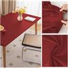 ADTEMP Copritavolo da Tavolo in Ecopelle con Bordo Elastico, Tovaglia Pelle Rettangolare Impermeabile Antimacchia Antiscivolo, Tappetino Protezione per Tavolo da Esterno, Patio, Cucina, Pranzo(80x120cm,Burgu