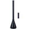 NEWTECK Ventilatore a Torre Aria Fredda Calore Dual 365 Nero Senza Pale, Riscaldamento Ceramica, Telecomando Oscillante, Termostato, 9 Livelli, Timer 8h, Temp. Regolabile, Touch screen, 1800W
