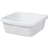 Tarrington House Ciotola quadrata, in plastica, 38 x 38 cm, capacità 15 litri, made in Italy, rettangolare, bianco, 1 unità