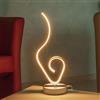 Universo Lampada LED moderna da tavolo 9W lume curvo luce comodino arredamento interni