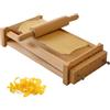 Crisalide ® - Chitarra Taglia Pasta Come ai vecchi tempi, Ideale per Spaghetti Fettuccine Tagliatelle, Pasta Fatta In Casa, In Legno, 45x22x8 Cm