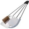 Giemme Set 4 Pale per Pizza in Acciaio Inox - Kit Pale da Forno per Pizza con Manico da 85 cm