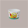 Lucgel Coppetta Bicchiere in Carta per Gelato grafica Emoticon Emojii 80cc - 250 pezzi -