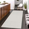 Teppium Tappeto Moderno per Soggiorno Robusto Tappeto a Ciclo Chiuso Mélange Monocolore con Struttura Tappeto Decorativo Cut-Loop per un Ambiente Raffinato, Misurare: 80 x 250 cm, Colore: Crema