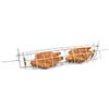 Giemme Spiedo a Gabbia per Girarrosto in Acciaio Cromato - Barbecue o Camino, Adatto a Polli, Piccioni, Fagiani, Lepri e Selvaggina - Lunghezza 78 cm