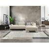 Pierre Tappeti Tappeto salotto arredo casa FUNNY F8541 grigio beige disegno cornice moderna geometrica cm.160x230